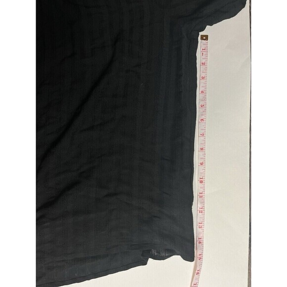 Ann Taylor LOFT Black Boho Dress Quarter Sleeve Large - Picture 5 of 8